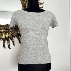 Lana Angora blend Classic Gray Women's Top